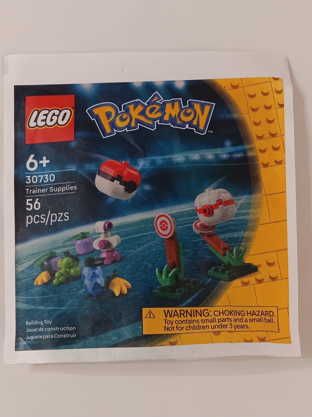 LEGO Pokémon Trainer Supplies Set - Blue, Yellow, Red, Green, Purple